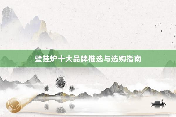 壁挂炉十大品牌推选与选购指南